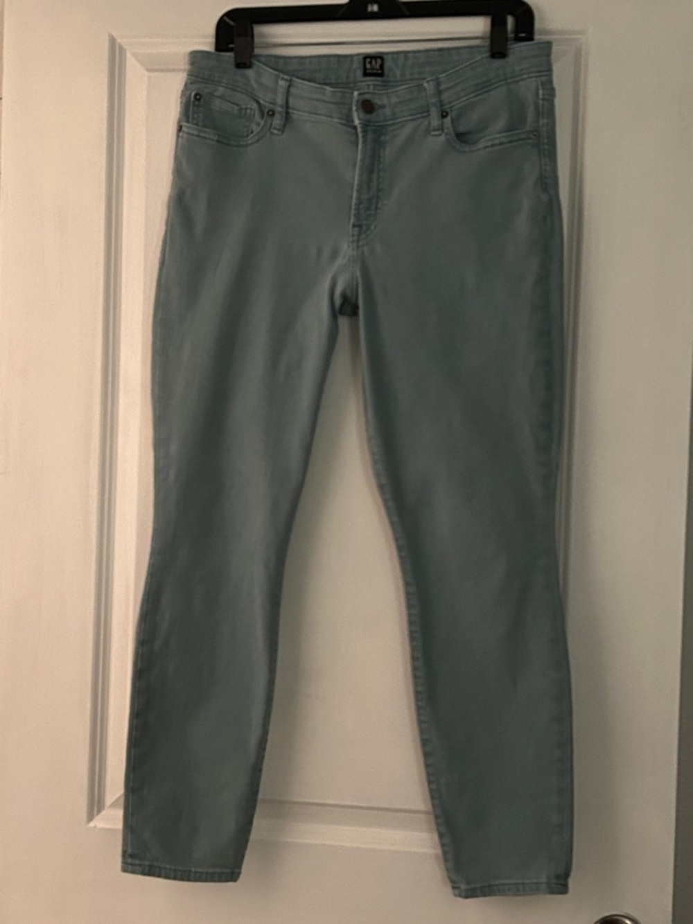 GAP Women's Light Teal Skinny Jeans Size 10